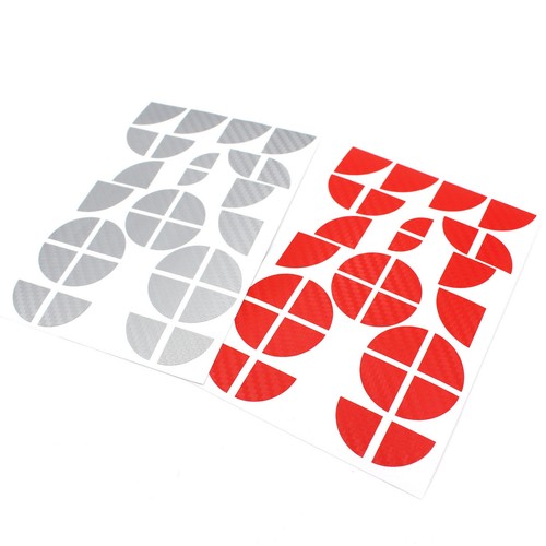 Emblema carbonio angoli - , rosso
