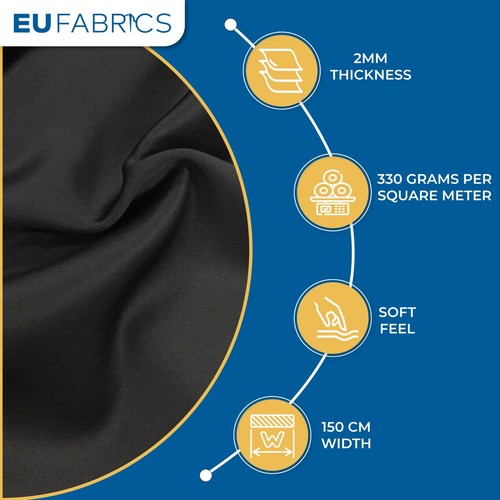 2mm tessuto neoprene nero - neoprene,