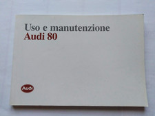 AUDI  80   LIBRETTO USO E MANUTENZIONE ORIGINALE EDIZIONE    1989    (718)