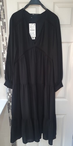 Abito midi zara nero - zara,