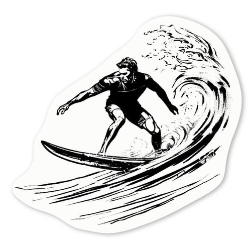 Adesivi decalcomania surfer - adesivi,
