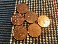 6 MONETE DA 2 CORONE SVEDESI 5