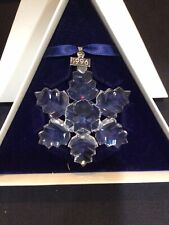 Ornamento fiocco di neve cristallo SWAROVSKI 1996 con scatola e certificato #206197