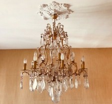 LAMPADARIO BRONZO DORATO E