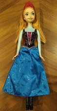 Bambola Doll Barbie Frozen Anna Mattel Disney 2012 Da Collezione Usata