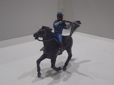 CROMOPLASTO ISAS SOLDATINO IN GOMMA A CAVALLO SOLDATO NORDISTA CON FUCILE (12)