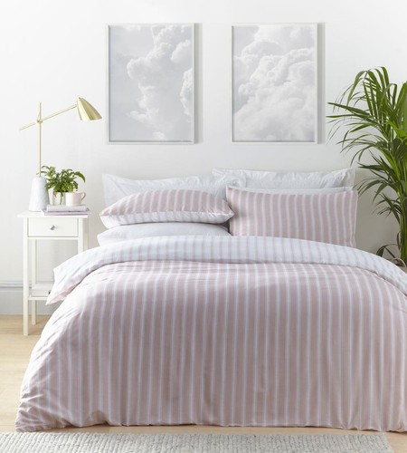 Set piumone righe - rosa, nuovo