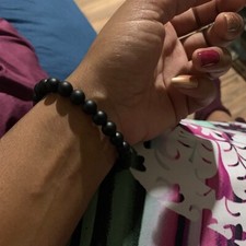 Bracciale in ONICE nero opaco