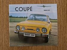 BROCHURE DEPLIANT SKODA 110 R ITALIANO  12 pag  RARO