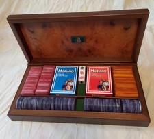 Scatola di legno con Fiches e