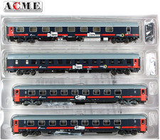ACME 55265 FS Set n°4 Carrozze InterCity Notte Trenitalia n°2 Letti+n°2 Cuccette