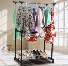 APPENDIABITI REGOLABILE  Stender Doppio Salvaspazio con Ruote ATTACCAPANNI  NEW