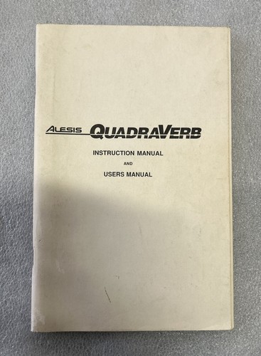 Alesis quadraverb manuale di - alesis,