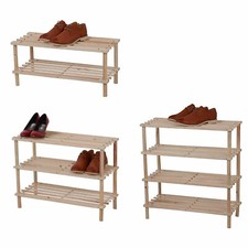 SCARPIERA SALVASPAZIO INGRESSO LEGNO PANCA CON 2 3 4 RIPIANI PER CASA CAMERA