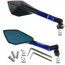 Coppia Specchietti Moto Blu