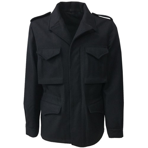 Giaccone uomo blu 100 lana - giaccone,