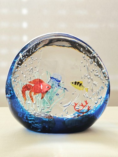 Acquario pesce oro vetro - oro,