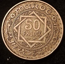 Moneta Marocco 50 Franchi 1371