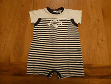 Armani Baby tutina a righe blu e bianche, taglia 9 mesi, 68 cm, usata