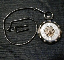 - OROLOGIO DA TASCA / TASCHINO CON MOVIMENTO A VISTA E CARICA MANUALE - 