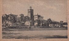 A1 - 50  )  CARTOLINA  SAN FELICE SUL PANARO CAMPO SPORTIVO CHIESA MODENA