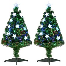 HOMCOM Set 2 Alberi di Natale
