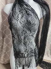 Sciarpa lunga 70" in pizzo