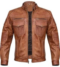 Giacca moto uomo vera - vera, pelle