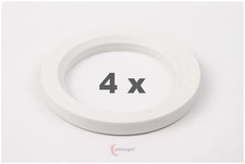 4 anelli di centraggio per cerchi in lega da 72,00 mm a 52,00 mm in plastica ...