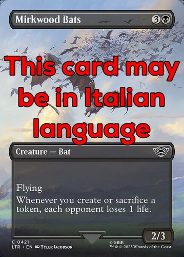 Mtg mirkwood bats - exc,