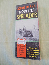 Brochure diffusore John Deere modello "E" 1939 vintage
