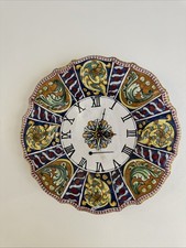 Piatto Grande Con orologio Da parete In ceramica Di Caltagirone