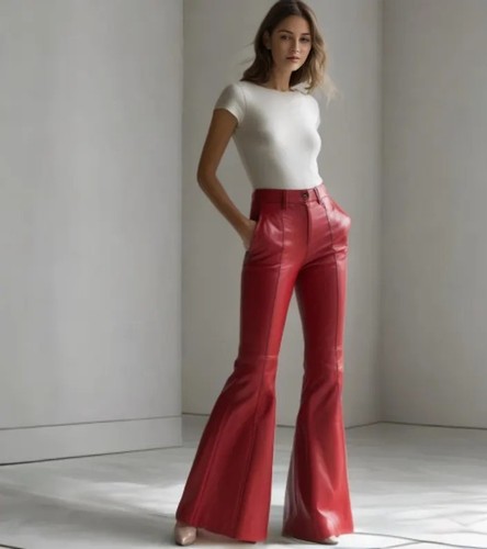 Pantalone donna rosso vita