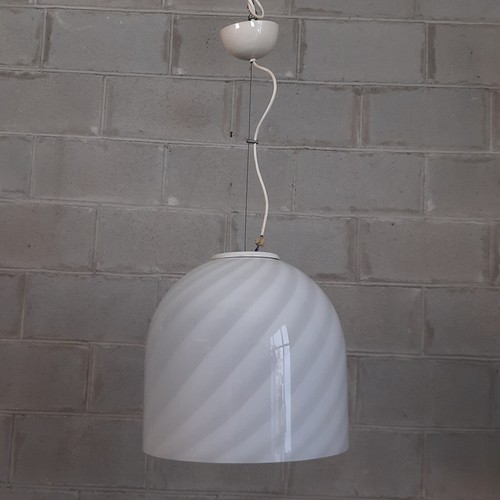 Lampadario vetro murano bianco - lampadario,