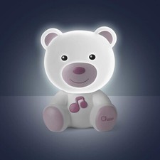 Chicco - Luce Notte Orsetto, Lampada Portatile a Forma di Orso con Musica mshop