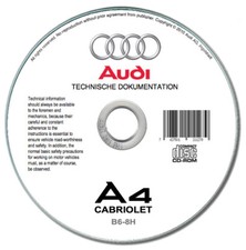 Audi A4 Cabriolet (2003-2009)  manuale officina du cd workshop manual on cd