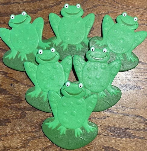Retro verde frog lily pad - verde,