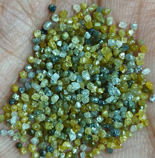 Lotto grezzo 0,8-2,0 diamanti grezzi giallo naturale 10,00 ct - diamanti...