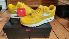 Nike X Supreme Air Max 1 87 Speed Giallo UK8 US9.