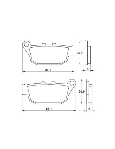 Pastiglie freno posteriore per - freno,