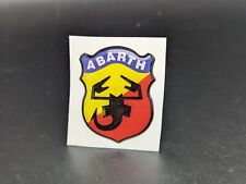 FIAT ABARTH 28MM LOGO ADESIVO 3D SIGLA EMBLEMA FREGIO STEMMA SCRITTA BADGE TARGA