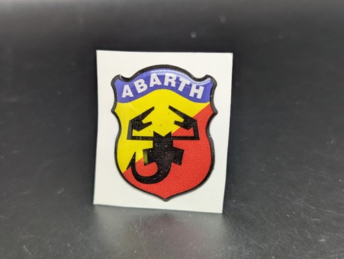 Fiat abarth 28mm logo adesivo - fiat,