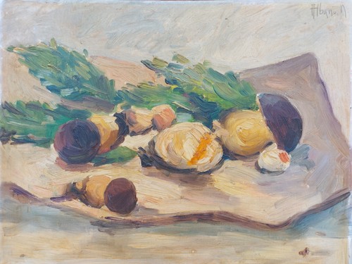Dipinto olio natura morta - ad,