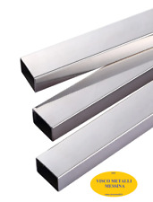 Tubo rettangolare Acciaio Inox 304 Lucido (tipo cromato) misure lunghezze varie