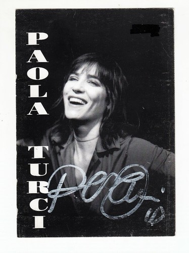 Autografo paola turci - autografo,