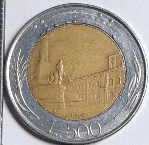 500 lire 1984 - 500, italie