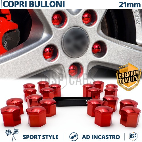 Tappi copribulloni rossi - 21,
