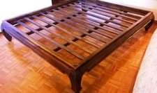 Letto matrimoniale  legno di teak massello stile coloniale balinese – solido