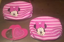 Borsa/Valigia/Pochette " MINNIE MOUSE " Con Specchietto A Cuore/ Pz.3