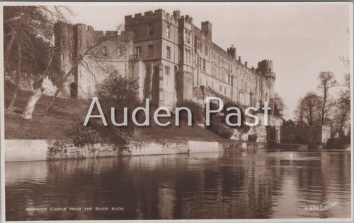 Vintage warwick castle river - vintage,